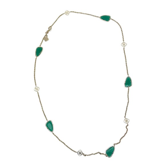 Kendra Scott Jewelry Kendra Scott Kinley Necklace Green Poshmark